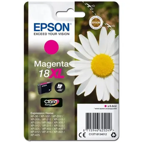Epson T1813 - Tusz magenta 18XL do Epson Expression Home XP-30, XP-33, XP-100, XP-102, XP-200, XP-202, XP-205 ...